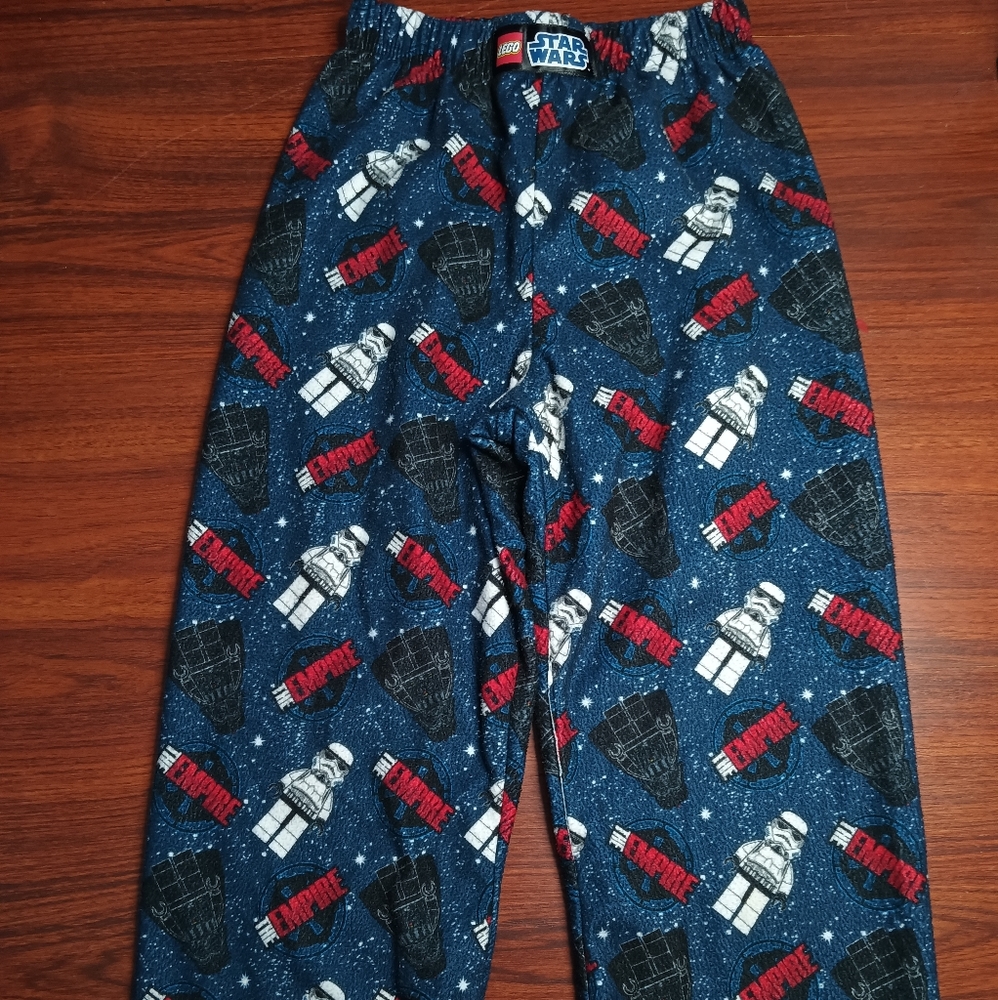 Legos star wars youth pj bottoms sz 6